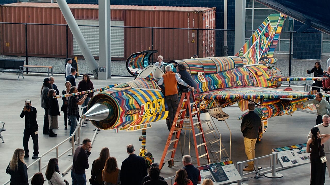 The artist's exhibition at The Museum of Flights' in Seattle, Washington 