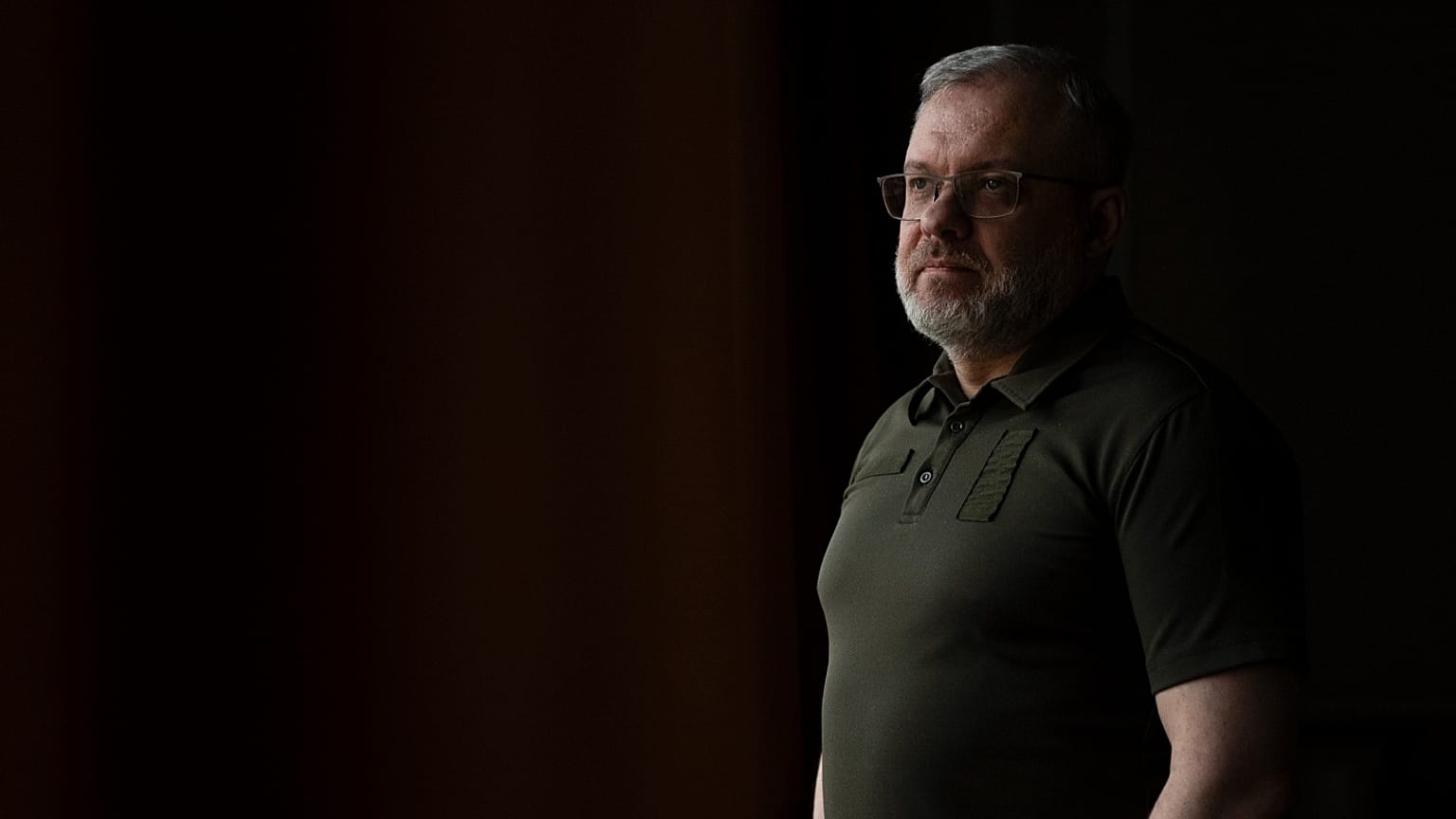 FILE: Herman Halushchenko stands for a photo after an interview with The Associated Press in Kyiv, 10 July 2023