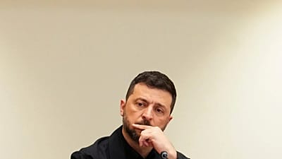 FILE: Ukrainian President Volodymyr Zelenskyy in a meeting during the United Nations General Assembly in New York, 23 September 2025