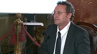 Álvaro García Ortiz, durante un momento de su comparecencia este miércoles, 12 de noviembre de 2025, durante su juicio