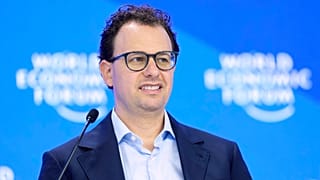 Dario Amodei, Anthropic’s CEO and co-founder, attends the annual meeting of the World Economic Forum in Davos, Switzerland, on Jan. 23, 2025.