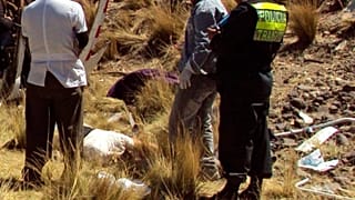 Imagen de archivo de Policía en otro accidente de Perú. 