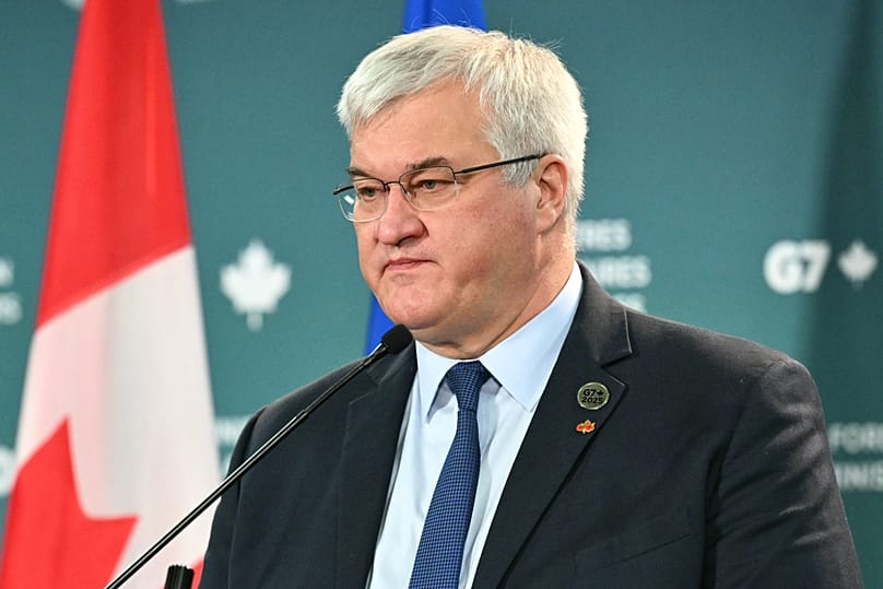 Ukraine's Foreign Minister Andriy Sybiha speaks ahead of a G7 Session in Niagara-on-the-Lake, 12 November, 2025