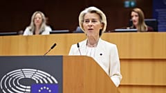 Η Ursula von der Leyen μίλησε στο Ευρωπαϊκό Κοινοβούλιο το πρωί της Πέμπτης.