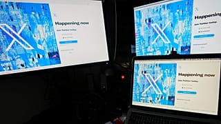 La página de inicio de X se ve en un ordenador, 24 de Julio de 2023