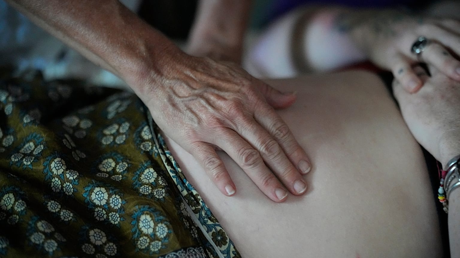 Kobieta w ciąży podczas badania