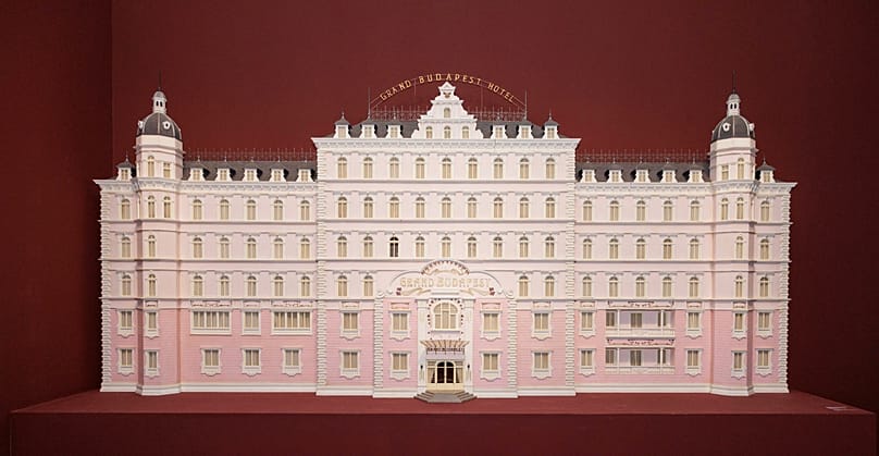 Model of the Grand Budapest Hotel. 