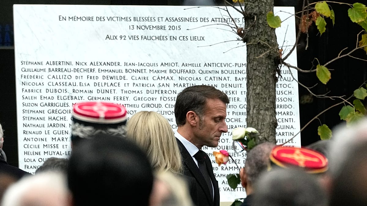 Video. France commemorates 10th anniversary of the 2015 Paris attacks as Macron pays tribute