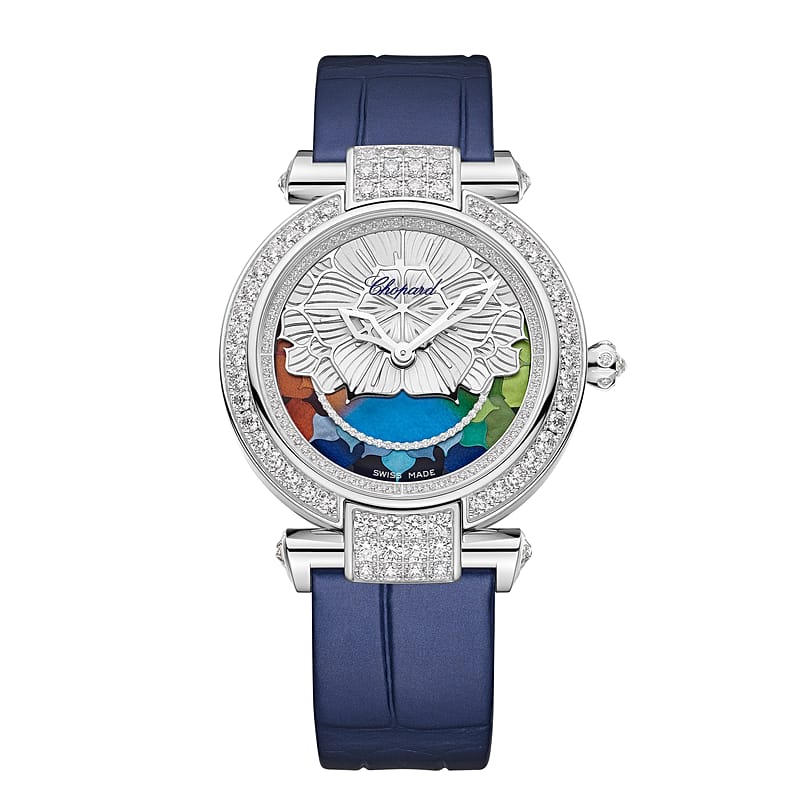 Chopard's Imperiale Four Seasons has a rotating disc that completes a full revolution over 365 days, following the cycle of the seasons. 