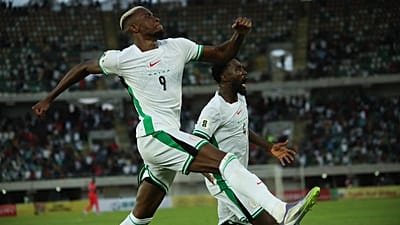 Osimhen's double set Nigeria past Gabon into DR Congo final in world cup qualifying