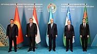 Central Asian leaders at the sixth Consultative meeting