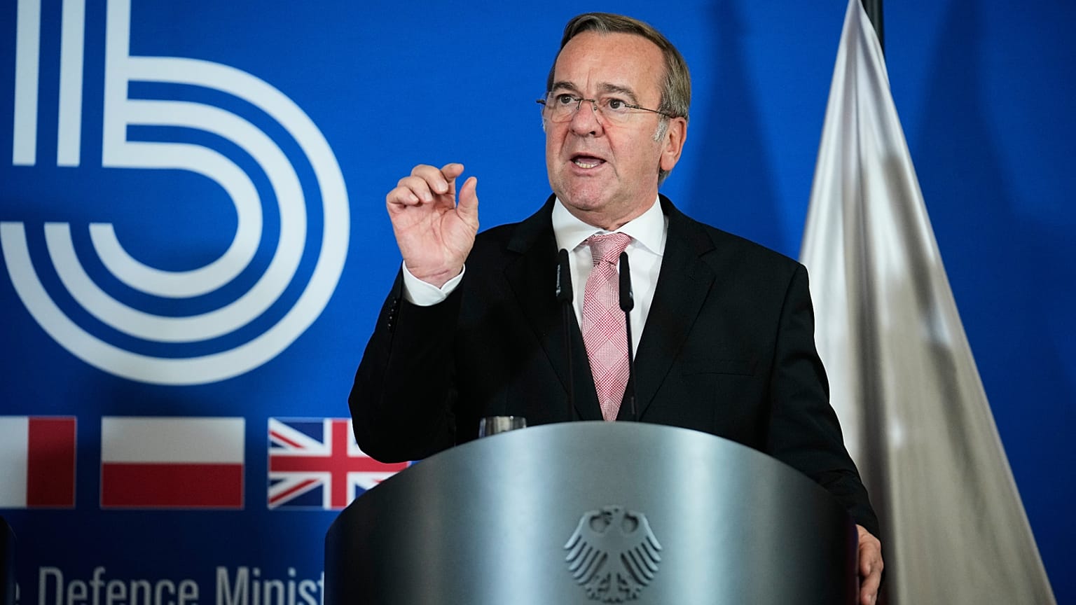 Il ministro della Difesa della Germania Boris Pistorius