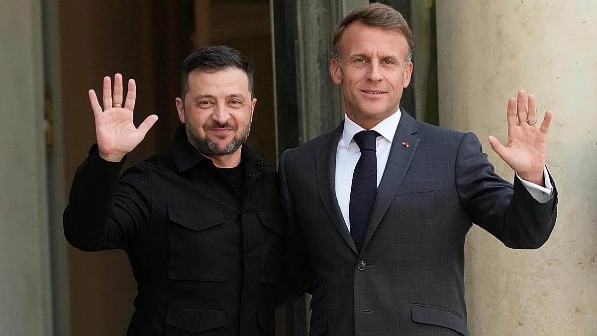 Volodymyr Zelensky sera reçu par Emmanuel Macron à Paris lundi