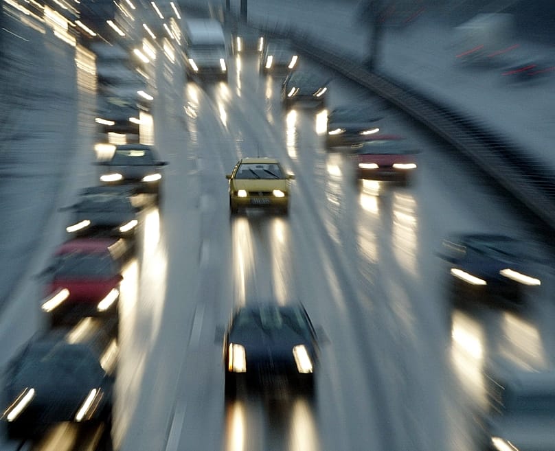 Autos auf der Autobahn