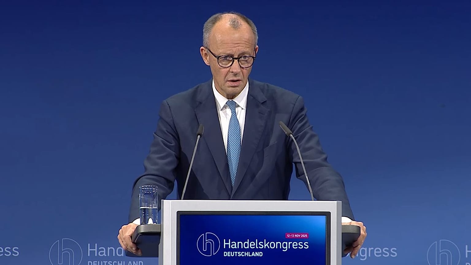 Przemówienie kanclerza Niemiec Friedricha Merza podczas kongresu handlowego Handelskongress Deutschland 2025, Berlin, 13.11.2025r.