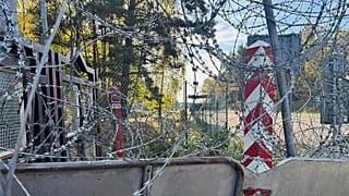 A view of a section of Poland - Belarus border barrier near Polowce-Pieszczatka, 15 October, 2025