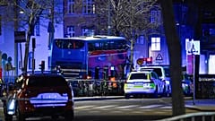 O autocarro envolvido no acidente