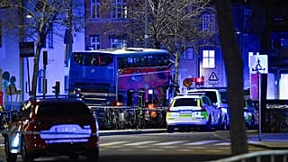 O autocarro envolvido no acidente