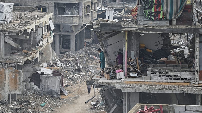 ویرانه‌های غزه در روز جمعه ۱۴ نوامبر ۲۰۲۵