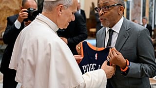 Papa Leone XIV e Spike Lee in Vaticano