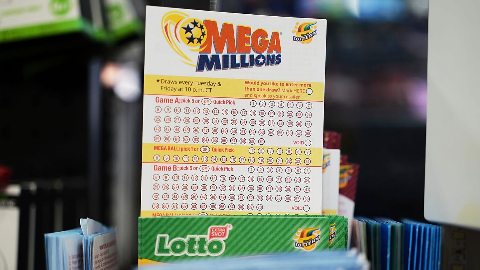 برگه بخت آزمایی مگا میلیونز