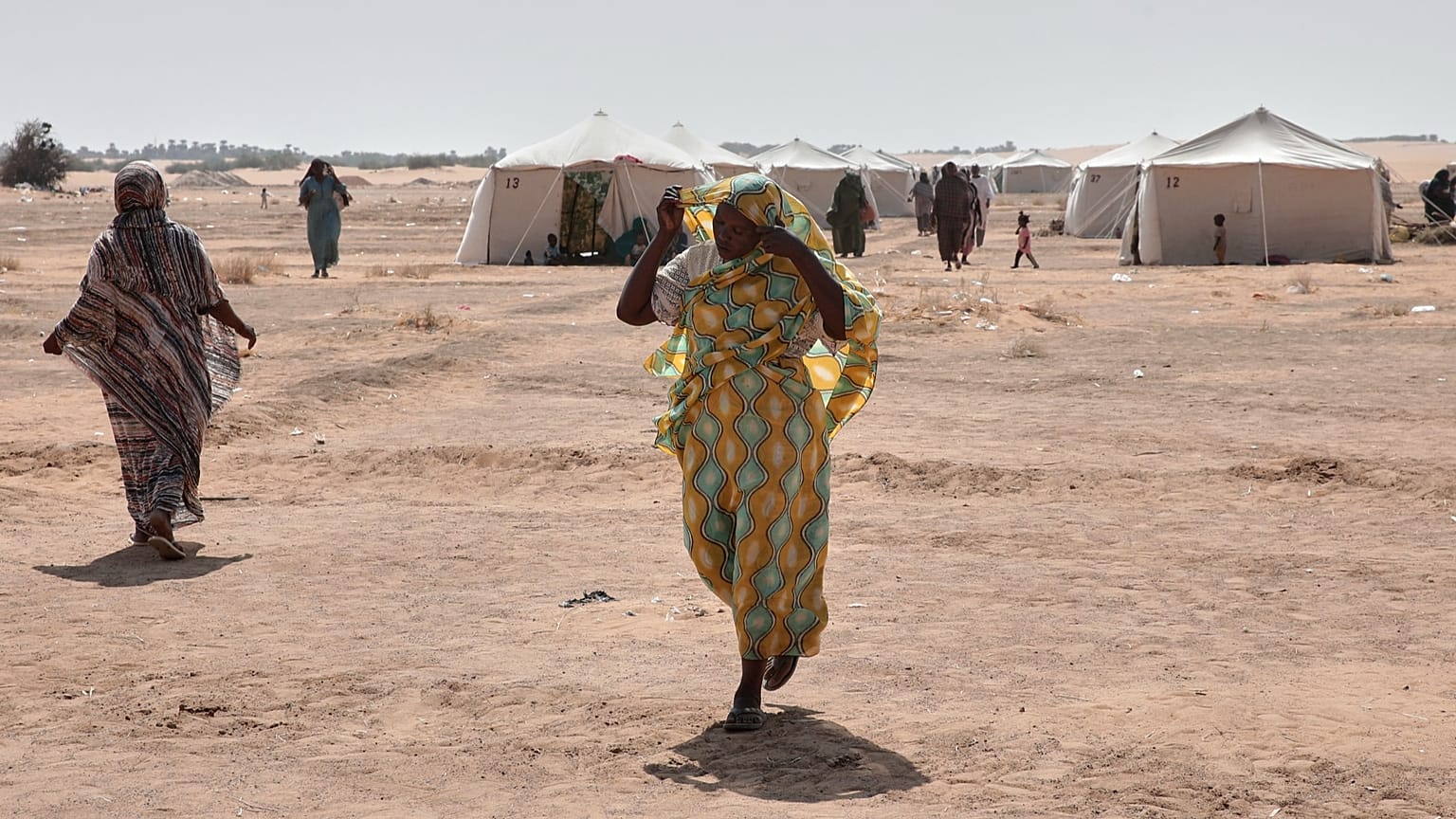 آوارگان سودانی در بیابان‌های اطراف الف��شر