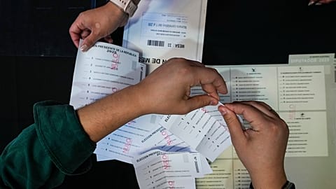 Chile elections - preparing ballots 14 November 2025