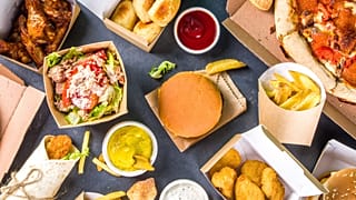 Food, glorious food! A small selection of take-away choices 