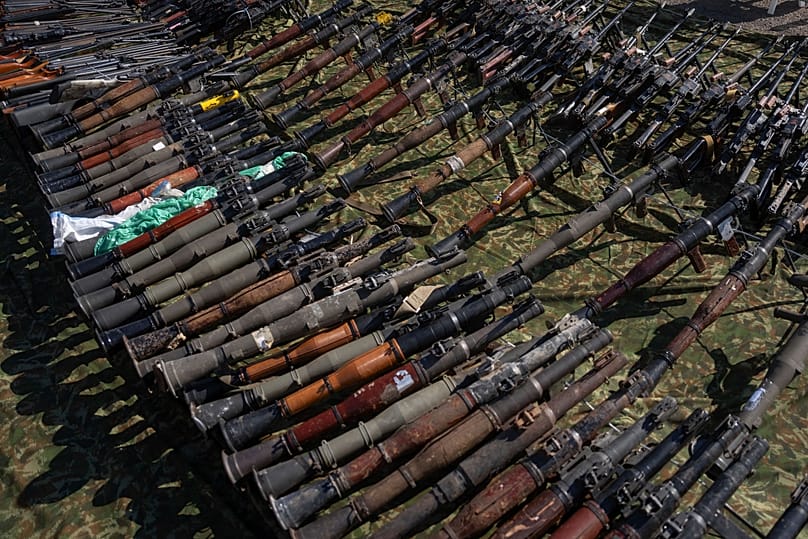 محموله تسلیحات توقیف شده از سوی اسرائیل