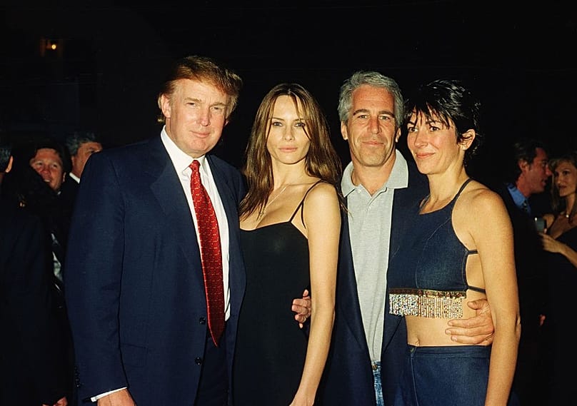 Trump és Epstein 2000-ben