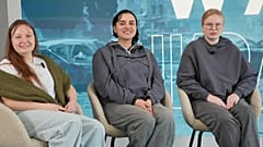 Katerina Pryimak, Yulia Sidorova και Oleksandra Lysytska στο στούντιο του Euronews 