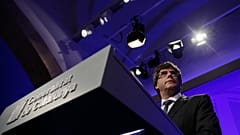 FILE: Catalan President, Carles Puigdemont, attends a press conference after a meeting at the Palau Generalitat in Barcelona, 2 October 2017