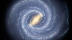 Die Illustration zeigt die Milchstraße, unsere Heimatgalaxie.