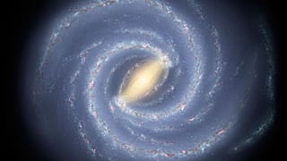 This illustration shows the Milky Way, our home galaxy.