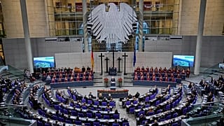 A view of the German parliament, the Bundestag, in Berlin, 16 November, 2025