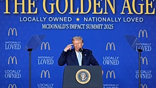 Ο Τραμπ μιλάει σε σύνοδο κορυφής των McDonald's τη Δευτέρα, 17 Νοεμβρίου, στην Ουάσινγκτον.