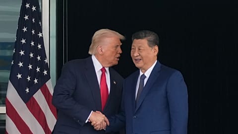 ABD Başkanı Donald Trump ve Çin Devlet Başkanı Xi Jinping.