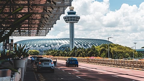 Changi Airport in Singapore. 