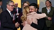 Italian Premier Giorgia Meloni hugs Ukrainian President Volodymyr Zelenskyy at the European Political Community summit in Copenhagen, 2 October, 2025