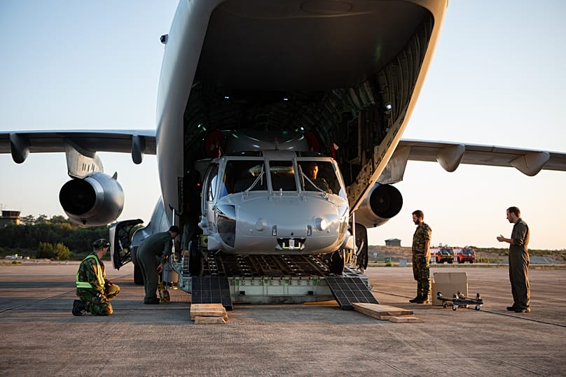 Португальские ВВС получают вертолет UH-60 Black Hawk, 10 октября 2025 г.