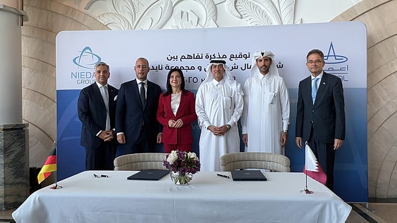 Group photo at the signing ceremony