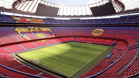 Images of Camp Nou.