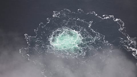 Ein Leck in Nord Stream 2, 28. September 2022