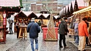 Visitors walk through the Christmas market after the opening in Magdeburg, 20 November, 2025