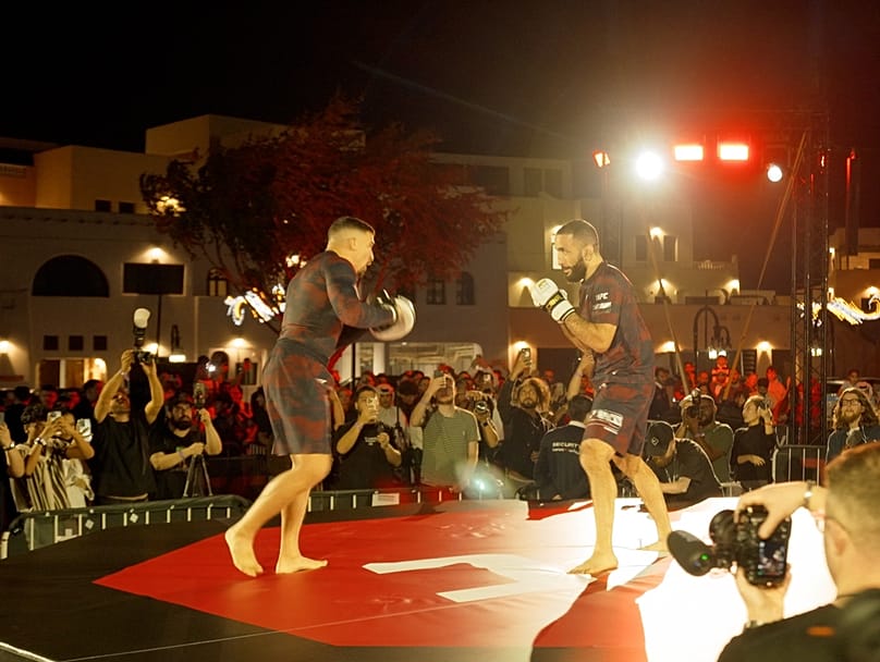 Practice makes perfect: the UFC fight night has attracted huge interest across Qatar 