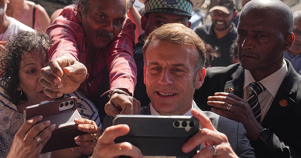 Macron returns to Africa, starting tour in Mauritius with promise of “win-win” ties