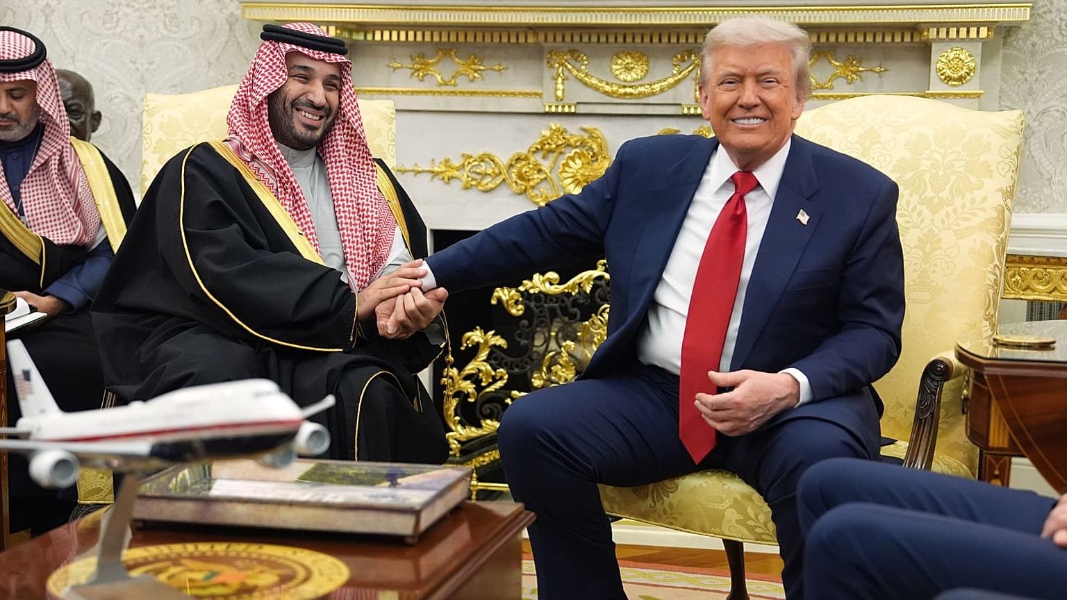 دیدار بن سلمان و دونالد ترامپ در کاخ سفید