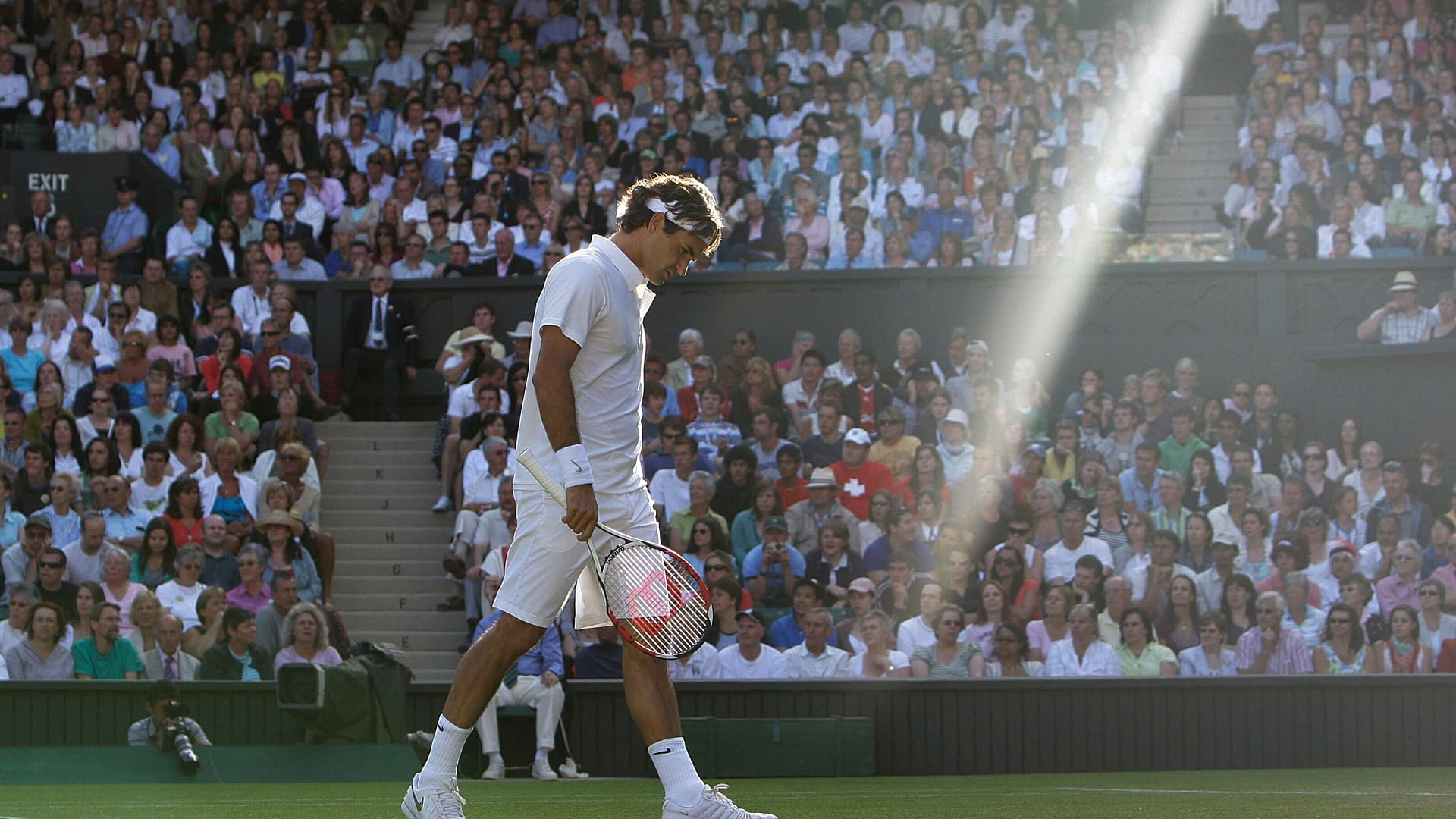 Wimbledon turnuvasından bir görüntü.