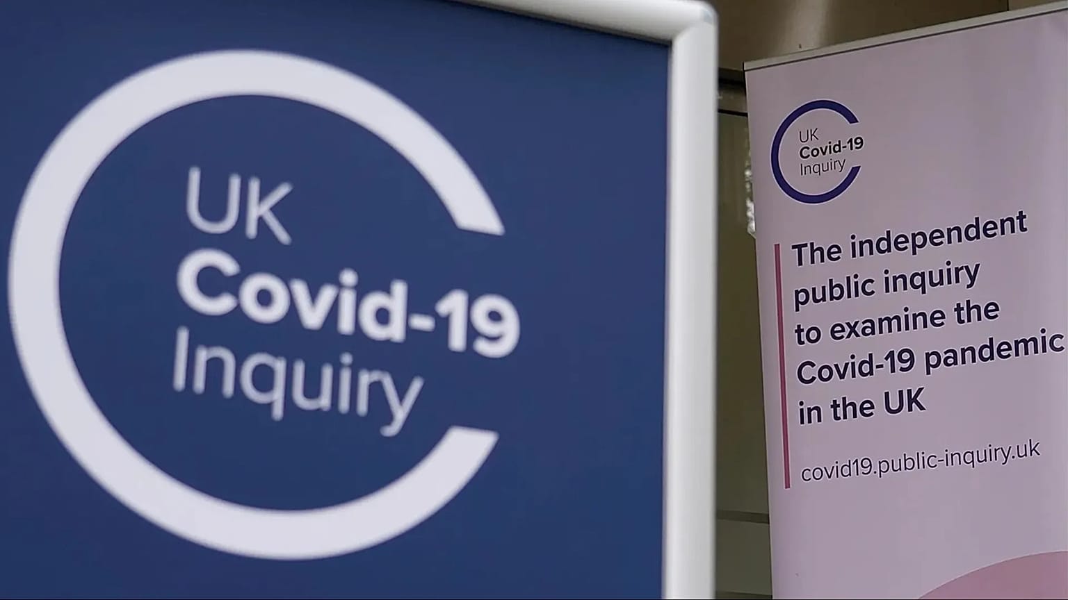 A general view of the entrance to the building where the Covid-19 inquiry preliminary hearing for Module 2 in London, 6 June, 2023