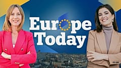 Euronews-Chefmoderatorin Méabh McMahon und EU-Redakteurin Maria Tadeo